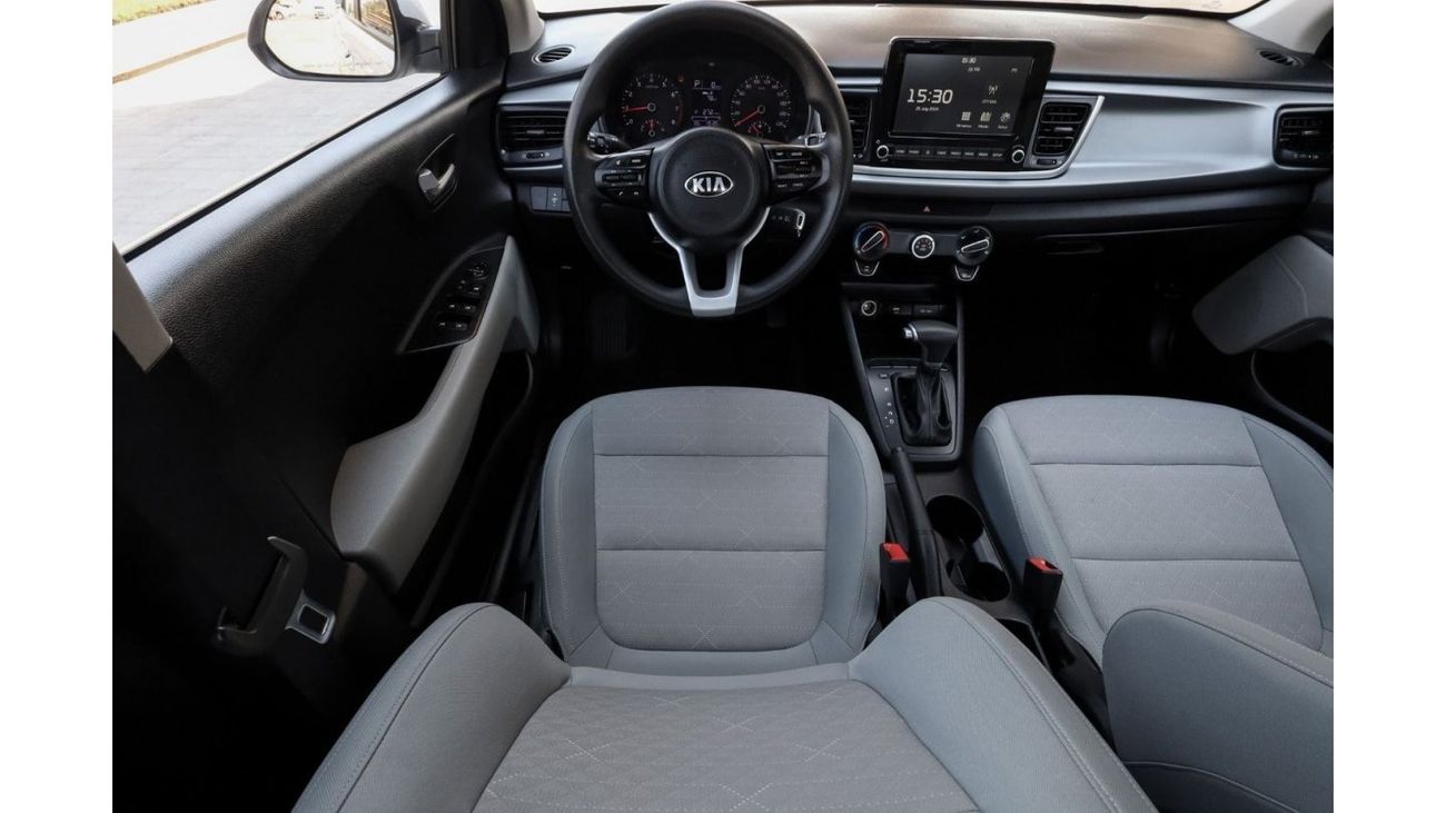كيا ريو Kia Rio 2021 GCC under Agency Warranty with Flexible Down-Payment/ Flood Free.