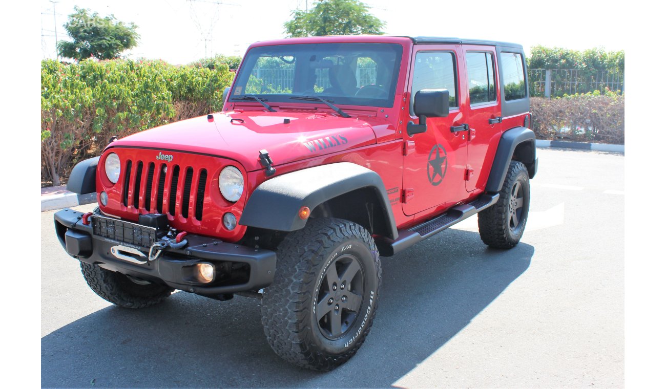 Jeep Wrangler unlimited 2015, GCC, full service history warranty from trading enterprises