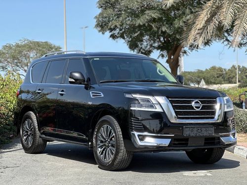 نيسان باترول LE Platinum 5.6L Nissan Patrol Titanium V8 / GCC / 2021 /Under Warranty From Nissan/Original Paint /