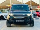 لاند روفر ديفندر 110 X P400 3.0L | Monthly AED 5950/- | 0% DP | Blindspot | Leather Interior | # 92966