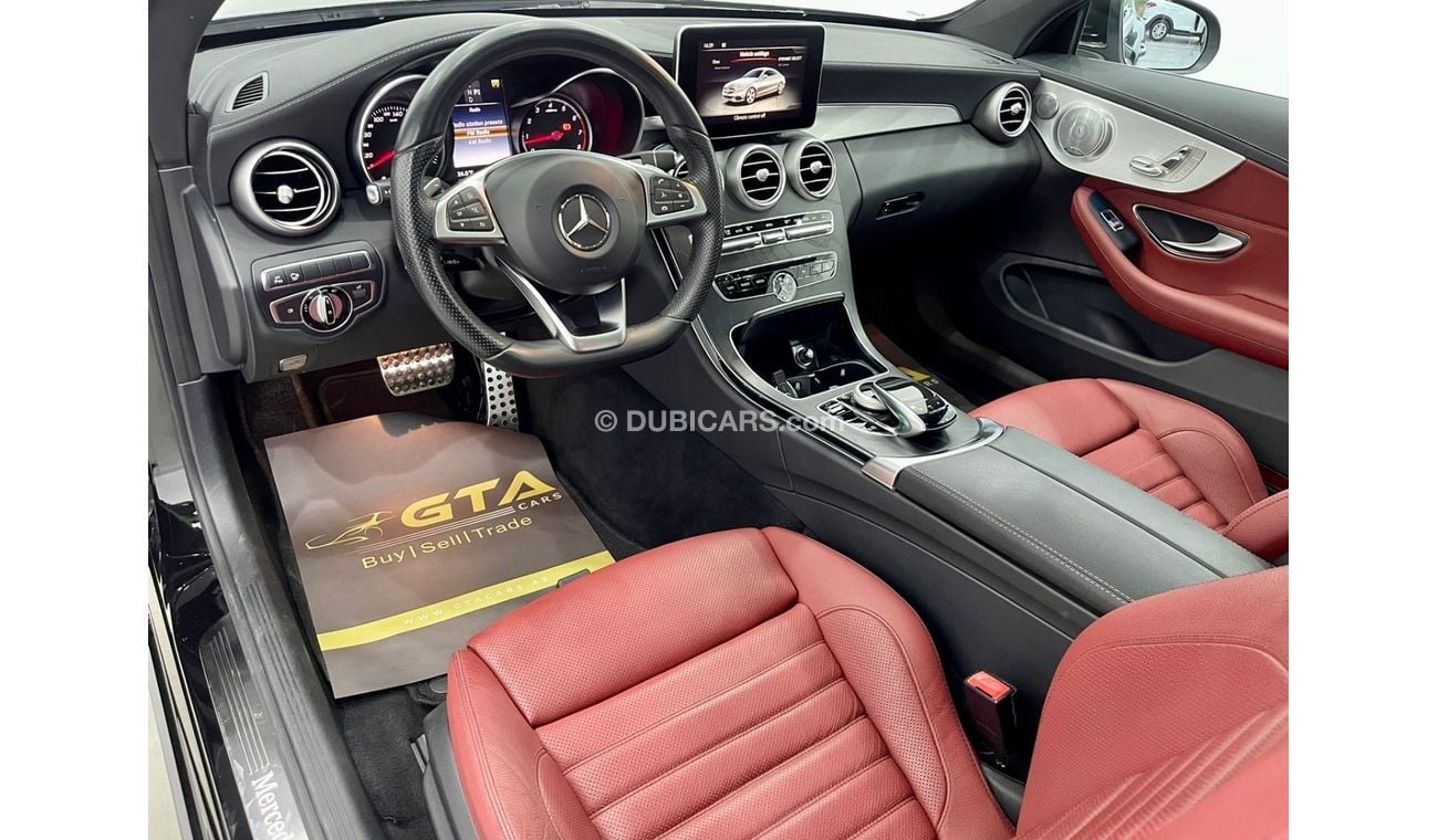 Mercedes-Benz C 200 AMG Pack 2017 Mercedes Benz C200 AMG Coupe, Full Mercedes Service History, New Tyres, Warranty, GCC