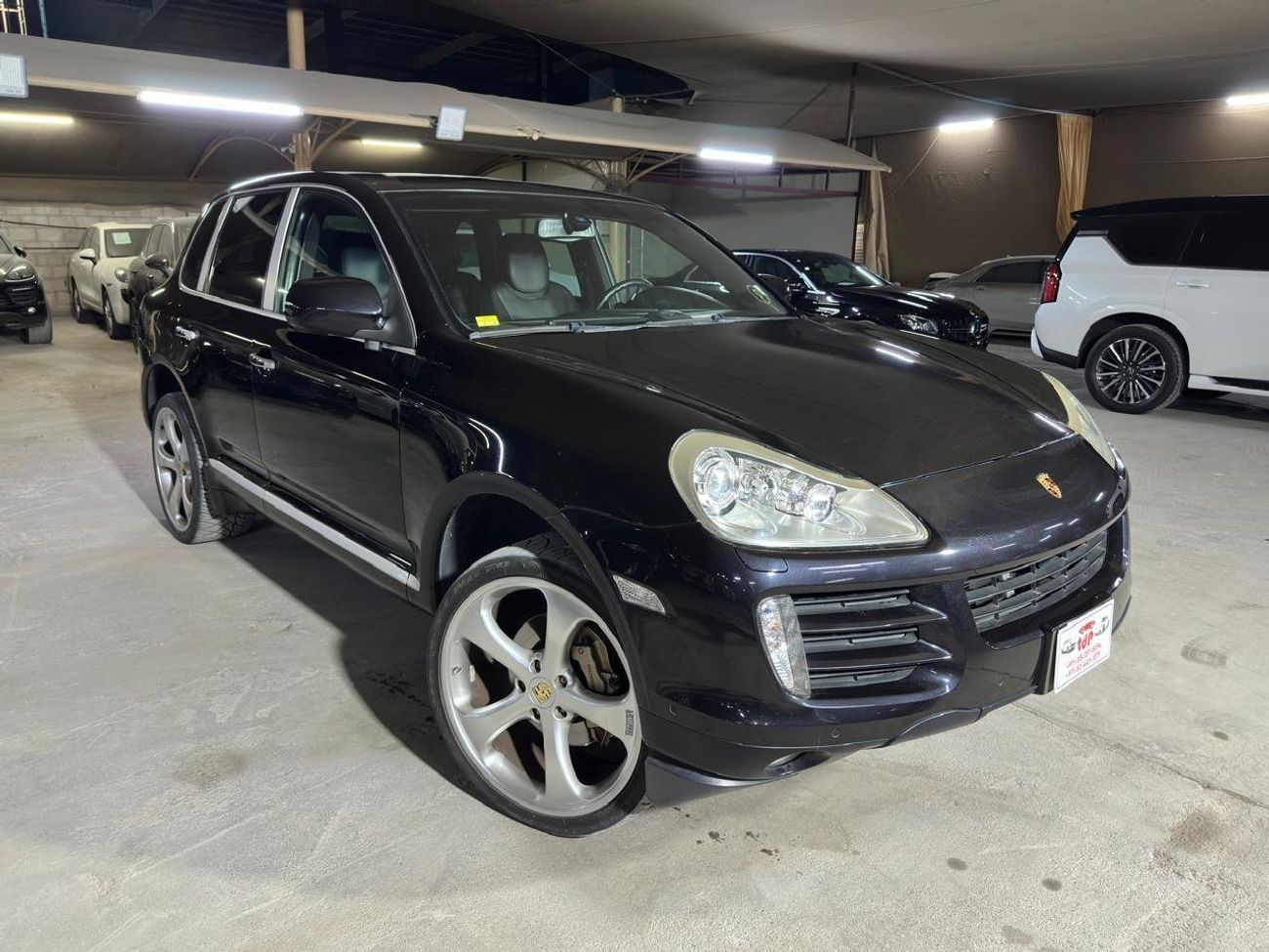 بورش كايان S 2008 4.8L | BASALT BLACK METALLIC | SUNROOF | TECHART 22 INCH WHEELS