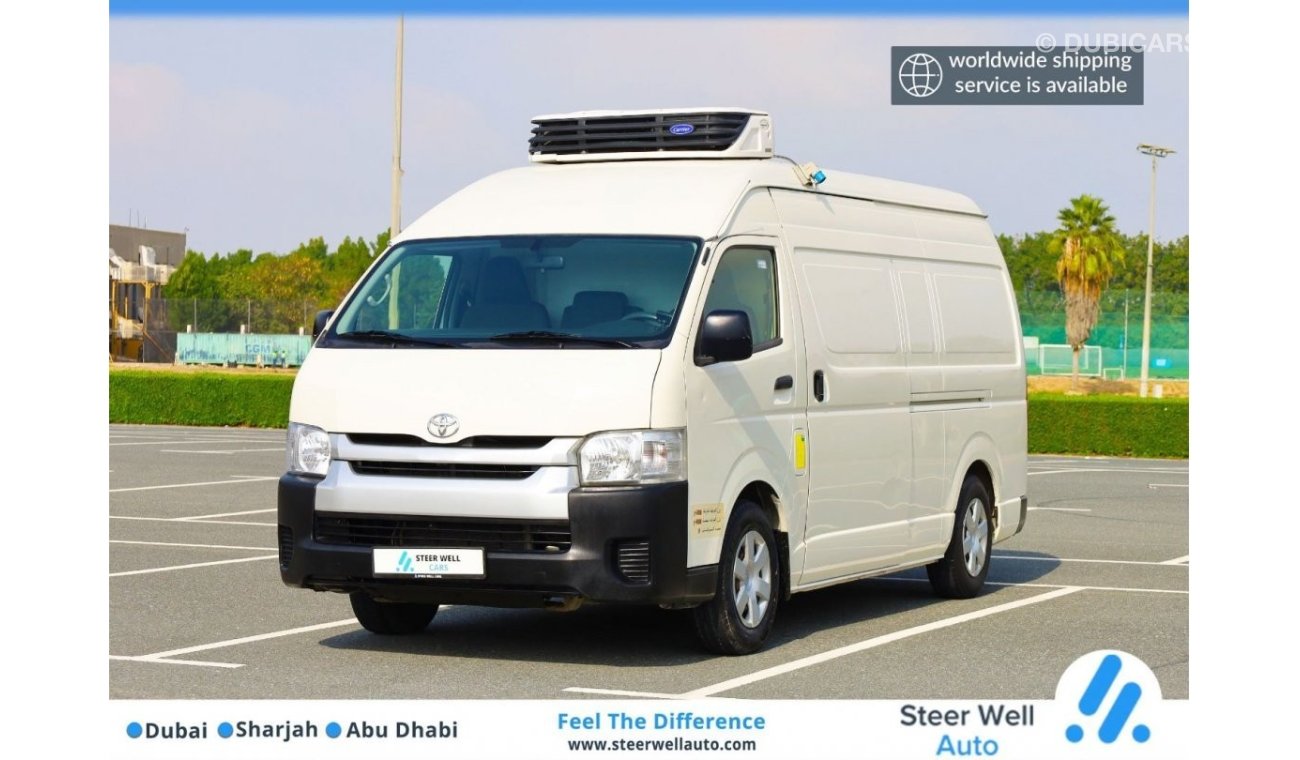 تويوتا هاياس GL - High Roof LWB 2018 Carrier Freezer Van 2.7L RWD Petrol M/T - GCC - Low Mileage - Book Now