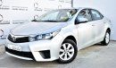 Toyota Corolla 2.0L SE 2016 GCC SPECS WITH DEALER WARRANTY AND FREE INSURANCE