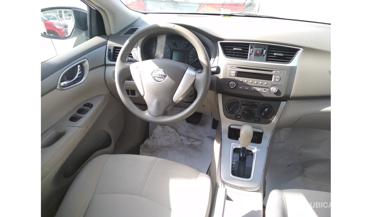Nissan Sentra 2015 WHITE GCC NO PAIN NO ACCIDENT PERFECT