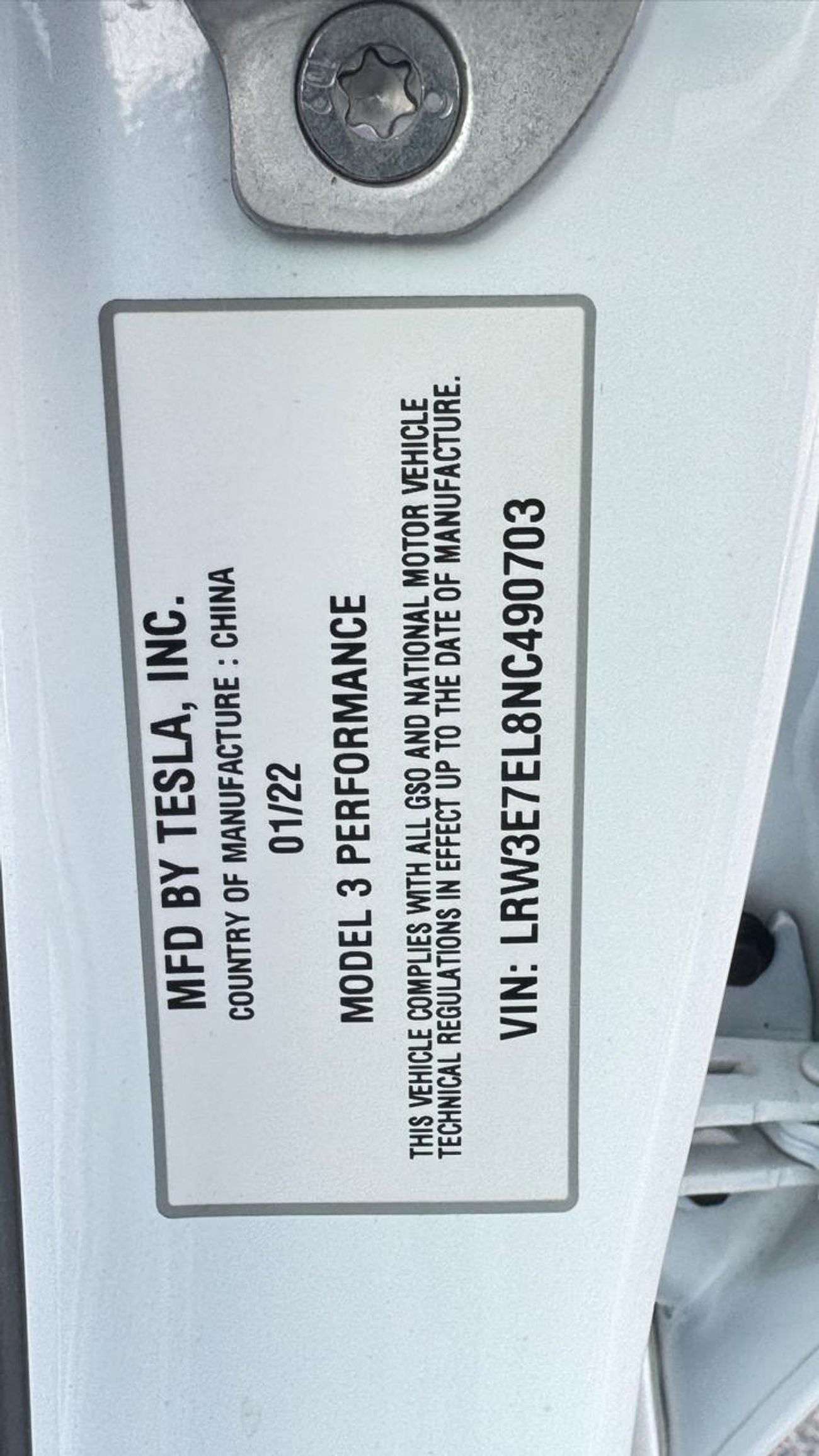 Tesla Model 3 PERFORMANCE TESLA MODEL Y PERFORMANCE FULL OPTION GCC 2022 SINGLE OWNER WITH TESLA AGENCY WARRANTY TILL 2030 IN