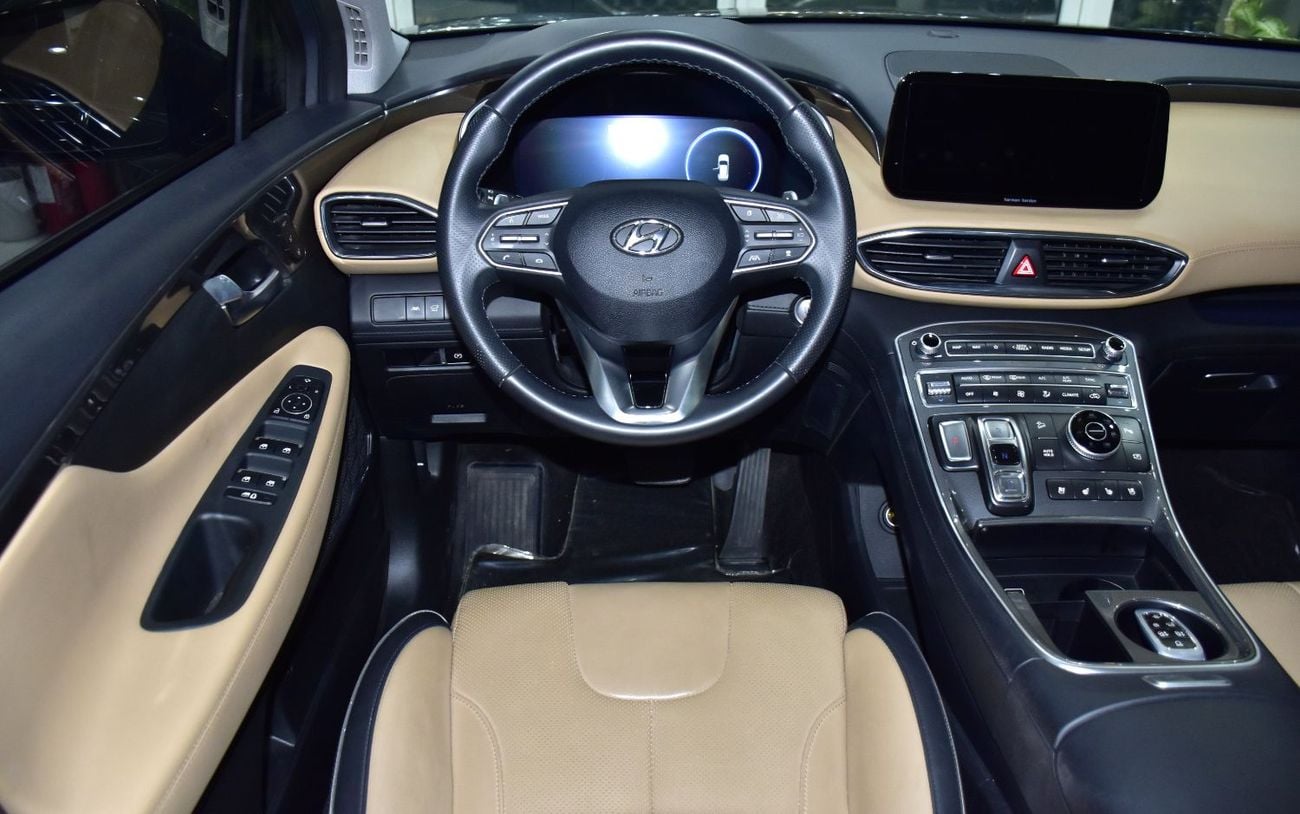 هيونداي سانتا في EXCELLENT DEAL for our Hyundai SantaFe 3.5L ( 2023 Model ) in Grey / Brown Color GCC Specs