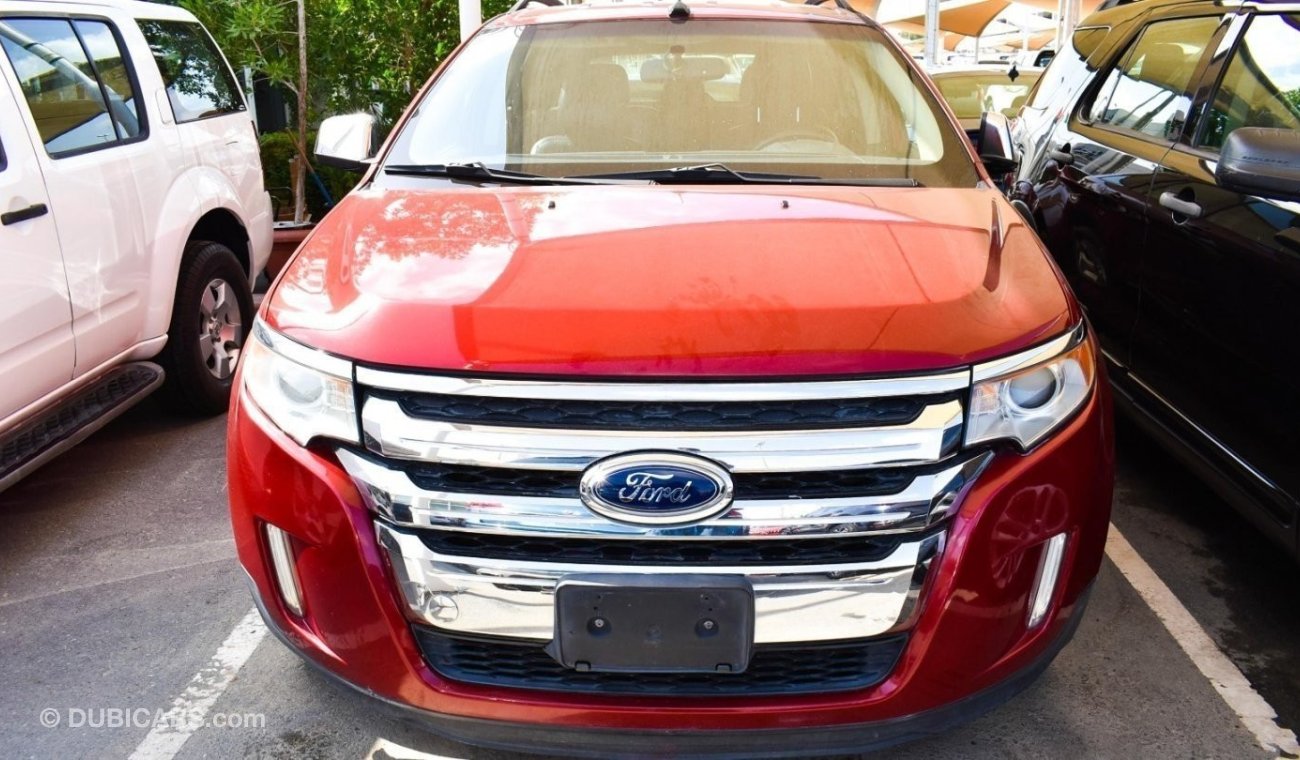 Ford Edge SEL 2013 GCC model, red color, cruise control, leather, electric chair, screen, rear camera, fog lig
