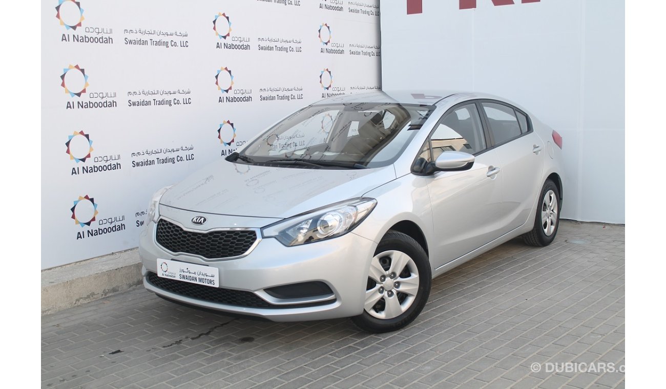 كيا سيراتو 1.6L SEDAN SILVER 2015 MODEL GCC SPECS WITH CRUISE CONTROL