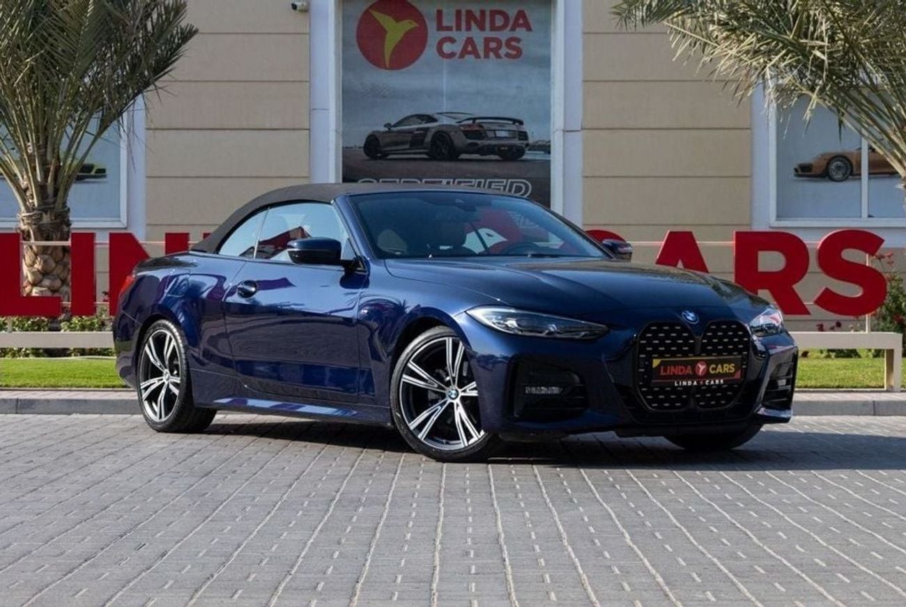 BMW 420i M Sport 2.0L BMW 420i M-Sport Convertible 2022 GCC under Agency Warranty and Service Contract with F