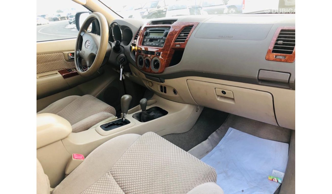 Toyota Fortuner SRS-LOW MILAGE-CLEAN INTERIOR-GCC RTA PASSED-LOT-634