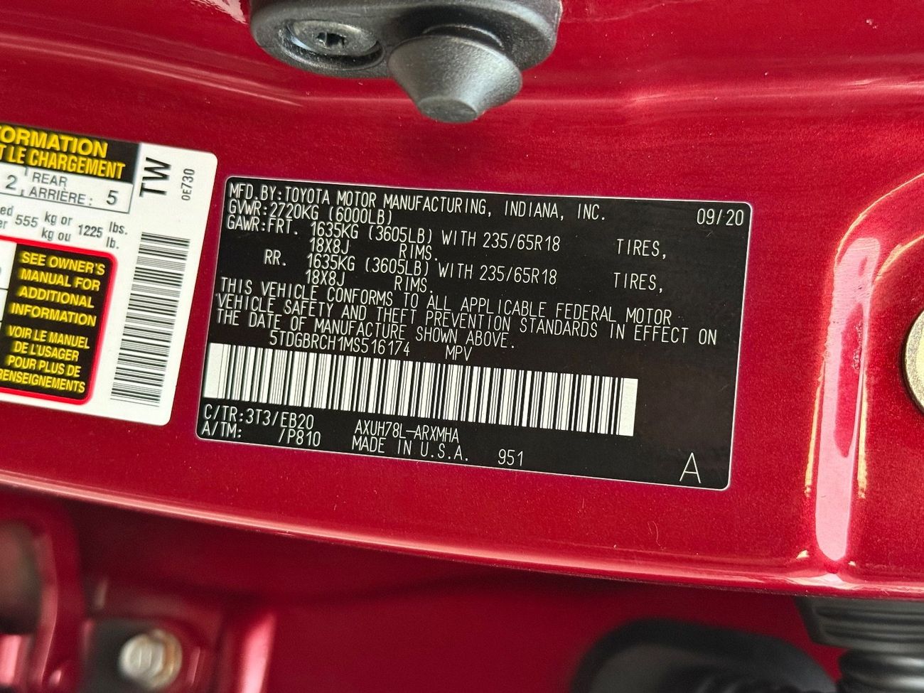 Toyota Highlander 2021 TOYOTA HIGHLANDER XLE HYBRID AWD FULL OPTIONS IMPORTED FROM USA