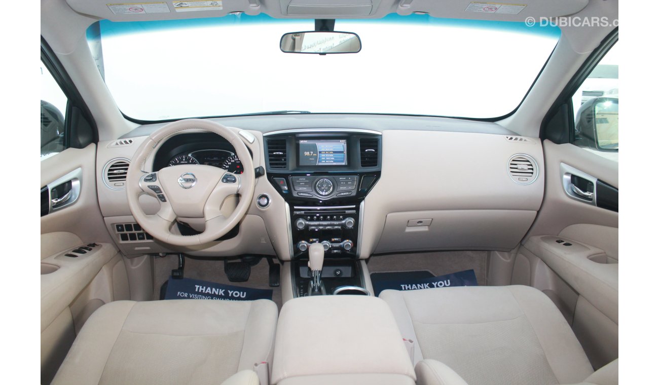 نيسان باثفايندر 3.5L V6 2015 S AWD GCC DEALER WARRANTY FREE INSURANCE