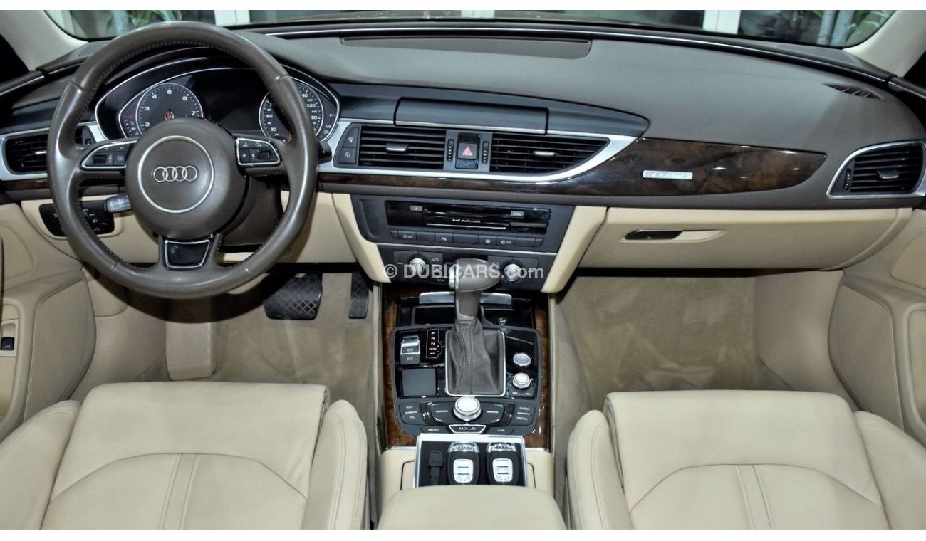 Audi A6 EXCELLENT DEAL for our Audi A6 S-Line 50TFSi QUATTRO ( 2015 Model ) in Brown / Beige Color GCC Specs