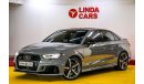 أودي RS3 Audi RS3 2018 GCC under Agency Warranty with Zero Down-Payment.