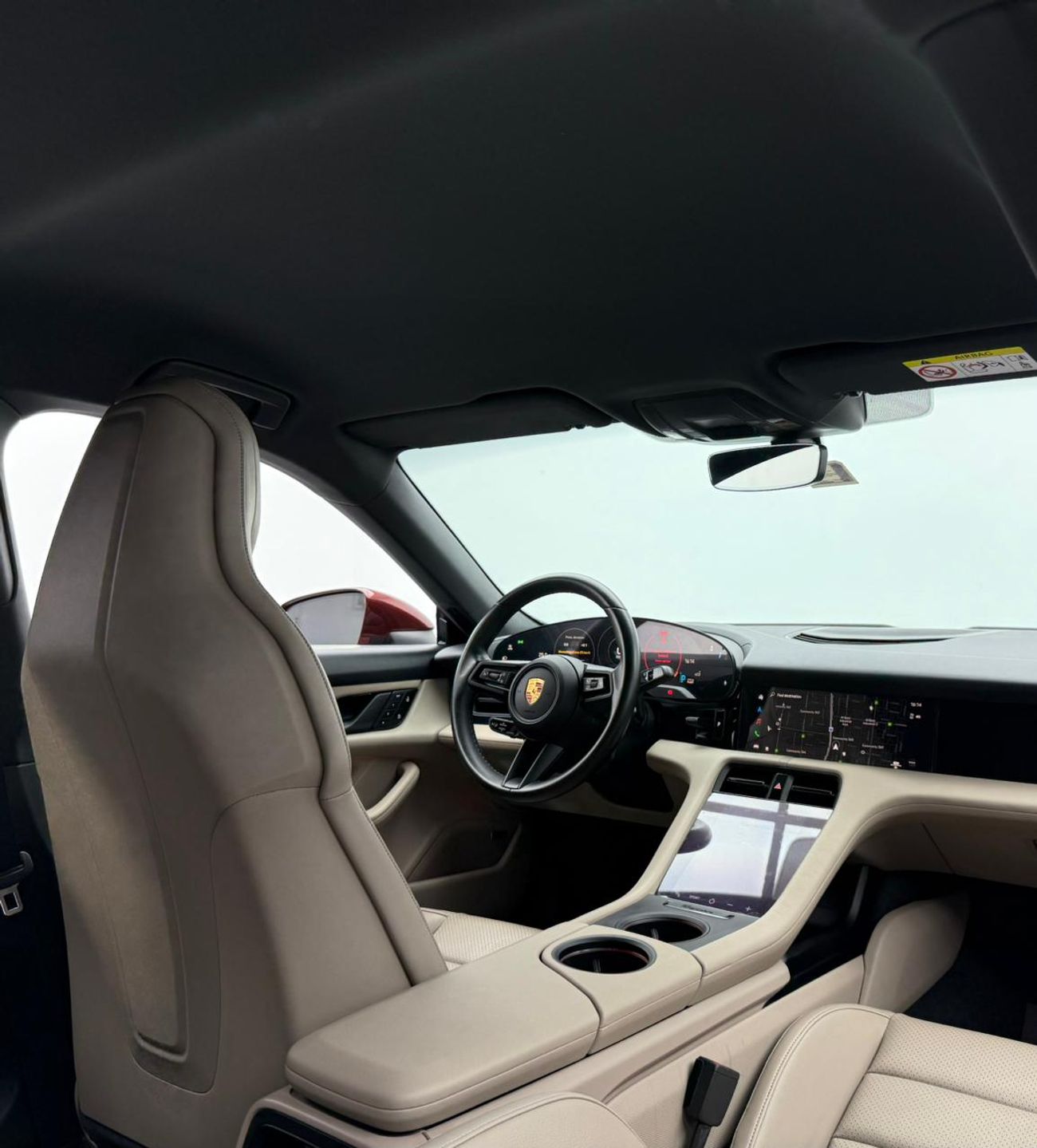 بورش تايكان Base 2022 Porsche Taycan ,Al Nabooda Warranty ,Full Service History ,GCC