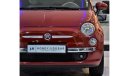 فيات 500 ONLY 52,000KM!! FIAT 500 ( 2016 Model ) in Red Color! GCC Specs