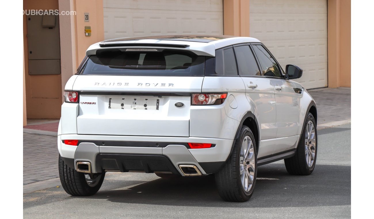 Land Rover Range Rover Evoque Dynamic 2015 GCC under Agency Warranty with Zero Down-Payment.