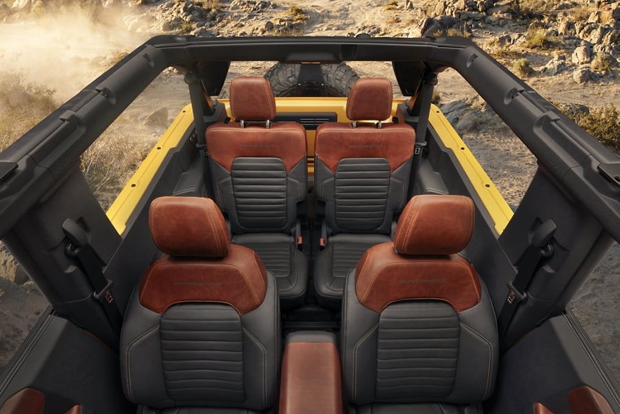 Ford Bronco interior - Seats