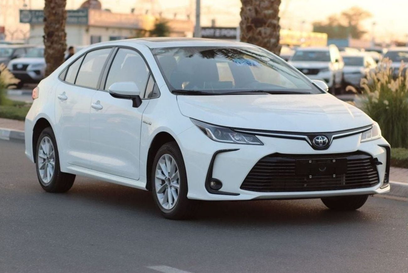 تويوتا كورولا 1.8L HYBRID,PUSH START, SUNROOF, MODEL 2025 FOR EXPORT ONLY