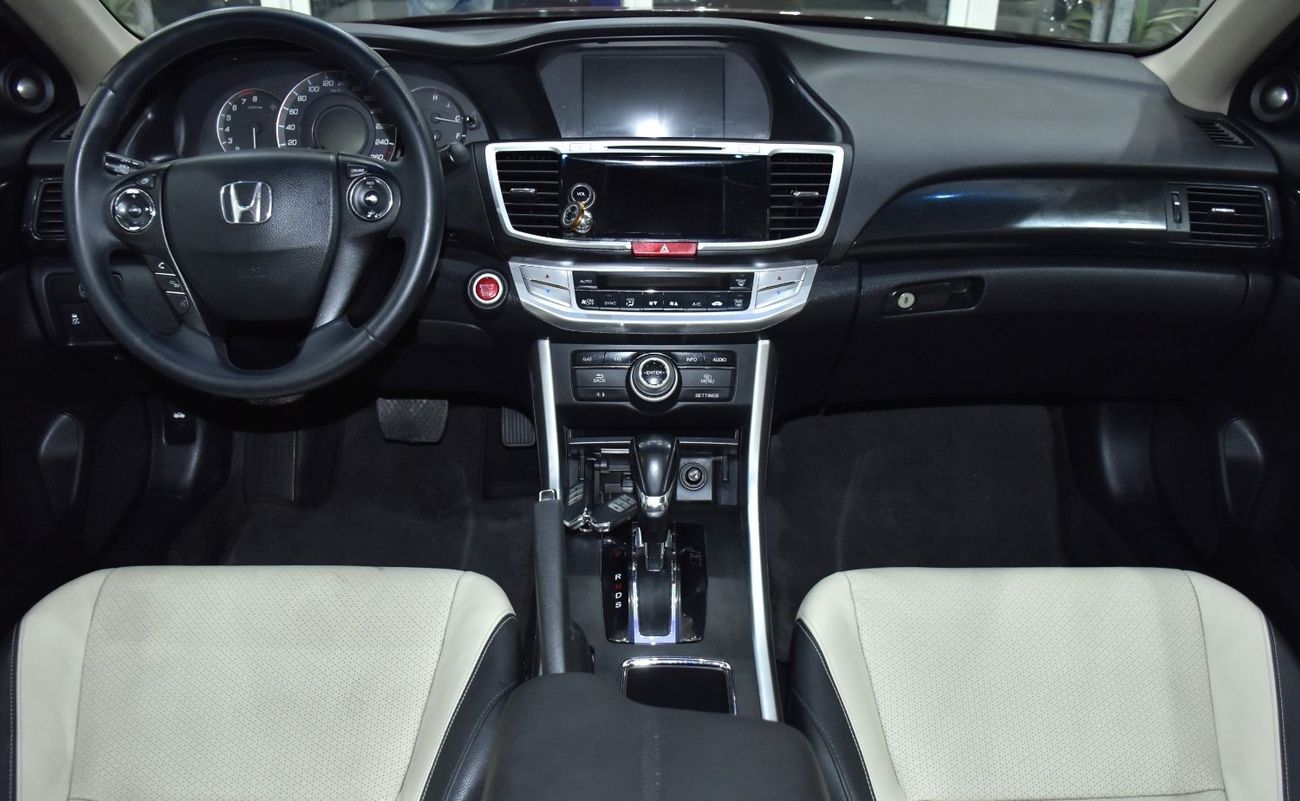 هوندا أكورد كوبيه EXCELLENT DEAL for our Honda Accord Coupe V6 ( 2013 Model ) in Red Color GCC Specs