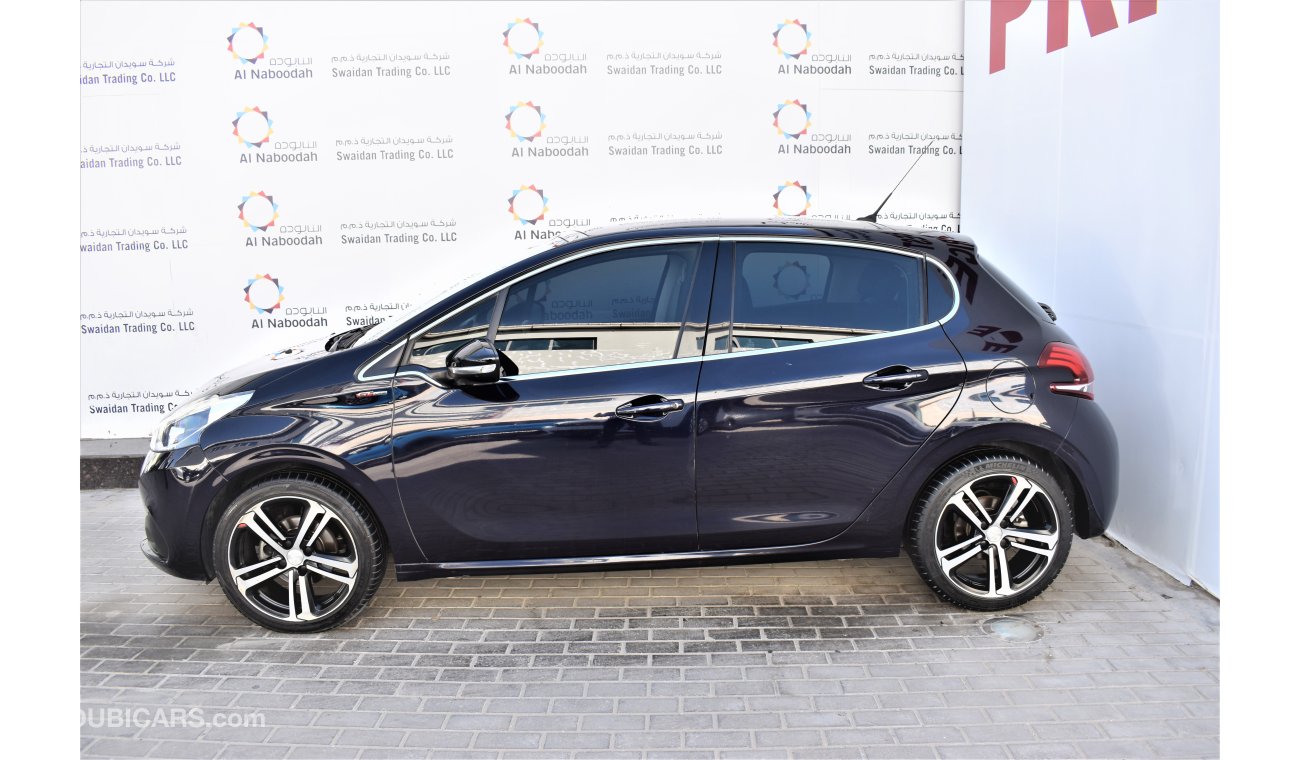 Peugeot 208 1.6L GT LINE 2018 GCC SPECS AGENCY WARRANTY UP TO 2023 OR 100,000KM