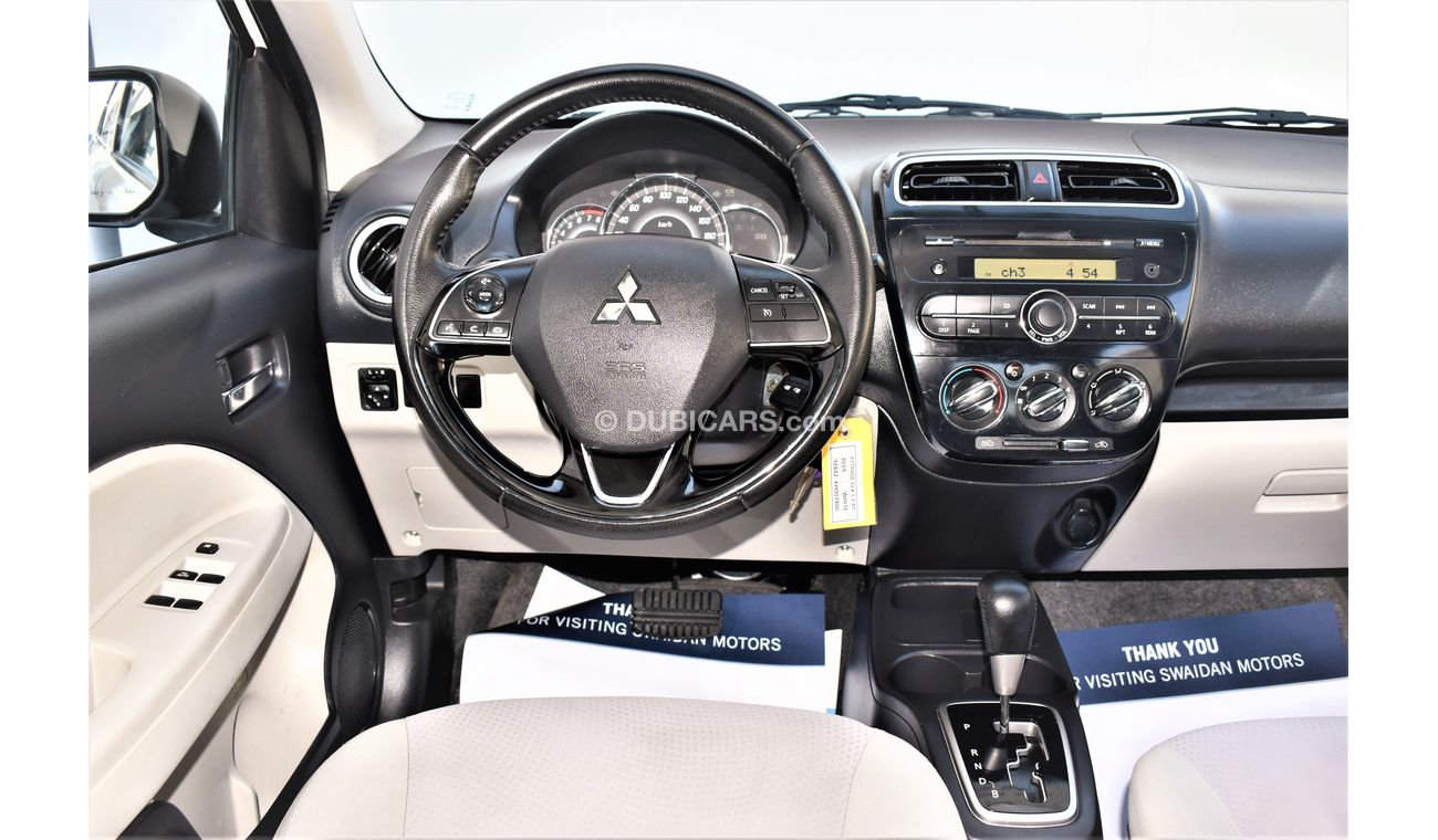 Mitsubishi Attrage AED 590 PM | 1.2L GLX GCC DEALER WARRANTY