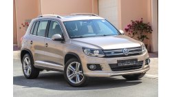 Volkswagen Tiguan R-Line 2016 GCC under Warranty with Zero downpayment.