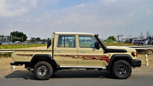 Toyota Land Cruiser Pick Up Double Cab V8 4.5L Diesel MT with Front / Rear Diff Lock, Black Wheels, Winch