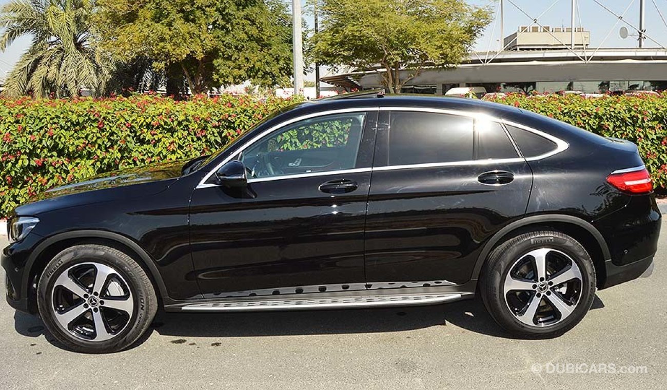 مرسيدس بنز GLC 300 Coupe, 4Matic 2019, 2.0L I4-Turbo GCC, 0km with 2 Years Unlimited Mileage Warranty