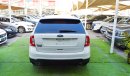 Ford Edge Imported 2013, white color inside Beige No. 2, sensors, alloy wheels and rear spoiler stabilizer, in