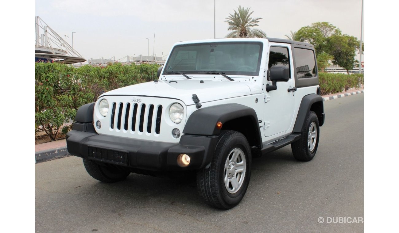 Jeep Wrangler 2016/ SPORT/GCC/FULL JEEP SERVICE HISTORY /100%ORIGINAL PAINT/صبغة وكالة