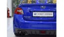 Subaru Impreza WRX EXCELLENT DEAL for our Subaru WRX AWD ( 2020 Model ) in Blue Color GCC Specs