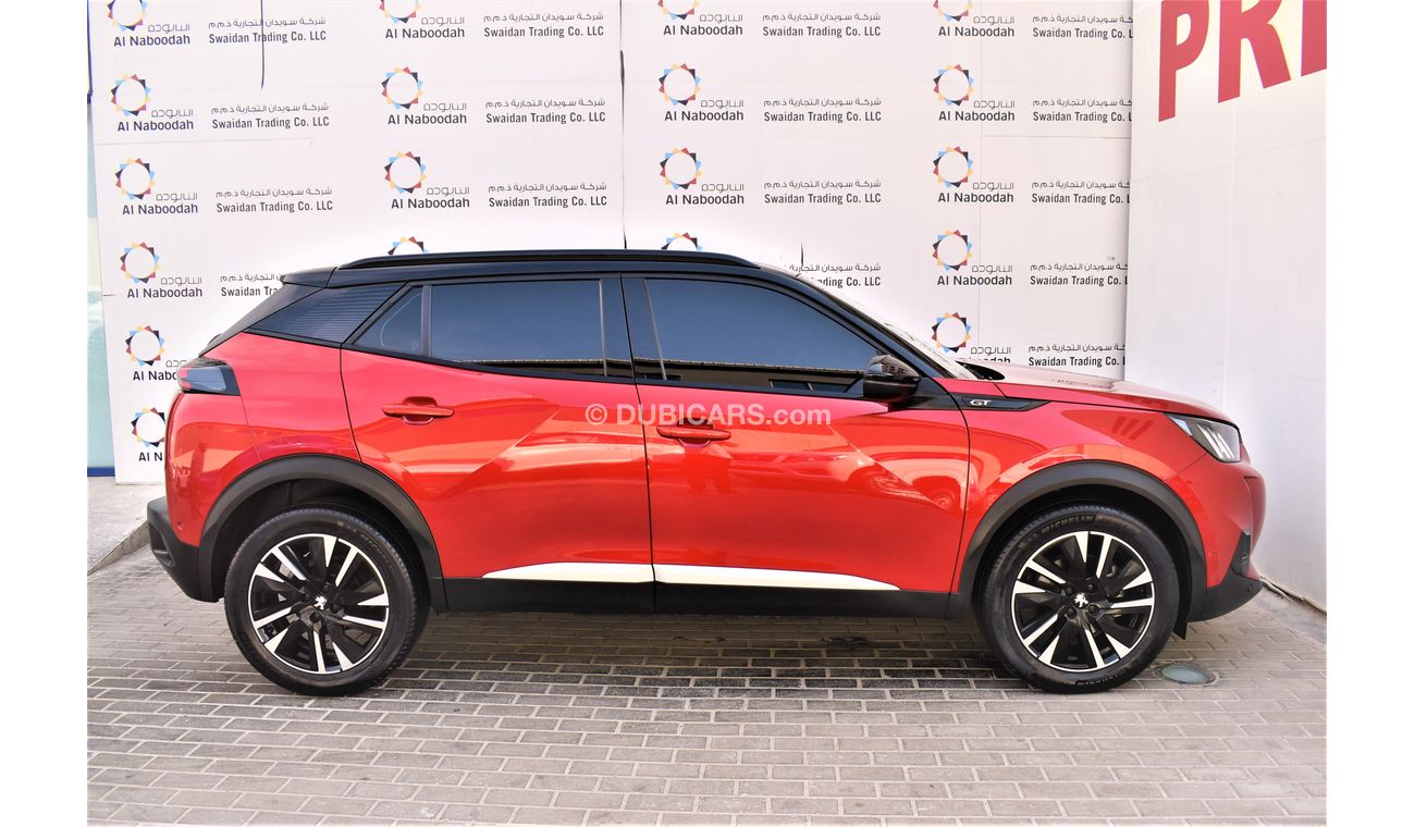 Peugeot 2008 AED 1519 PM | 1.2L GT TURBO GCC AGENCY WARRANTY UP TO 2026 OR 100K KM