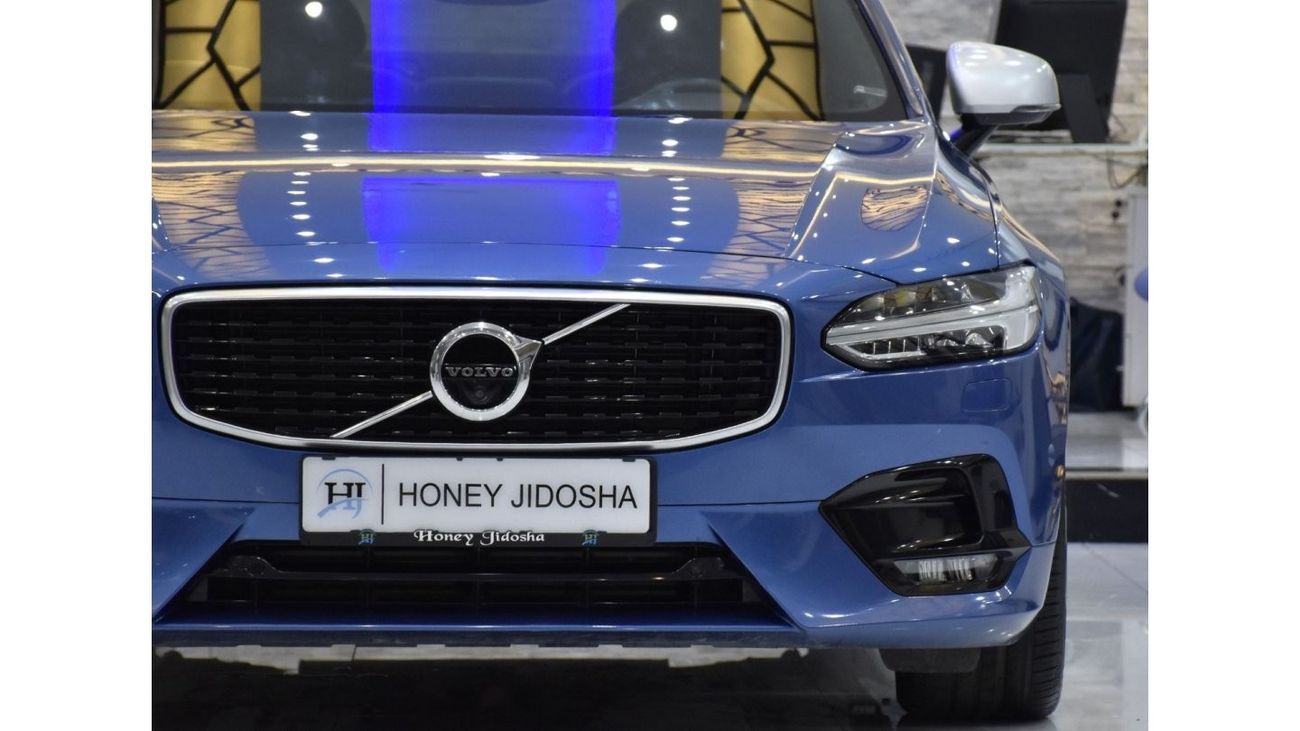 Volvo S90 EXCELLENT DEAL for our Volvo S90 T6 R- Design AWD ( 2018 Model ) in Blue Color GCC Specs