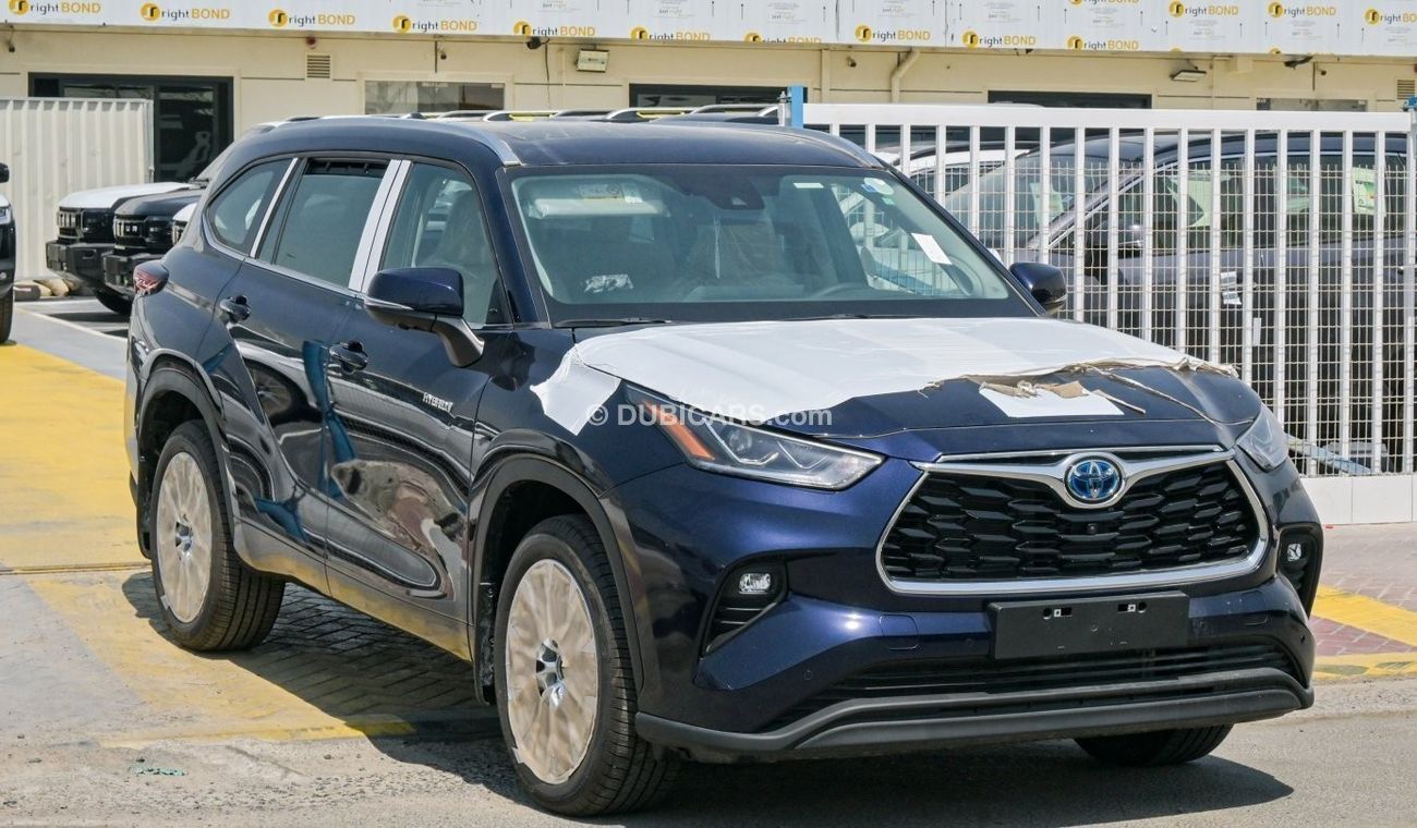 Toyota Highlander Hybrid Limited dark blue