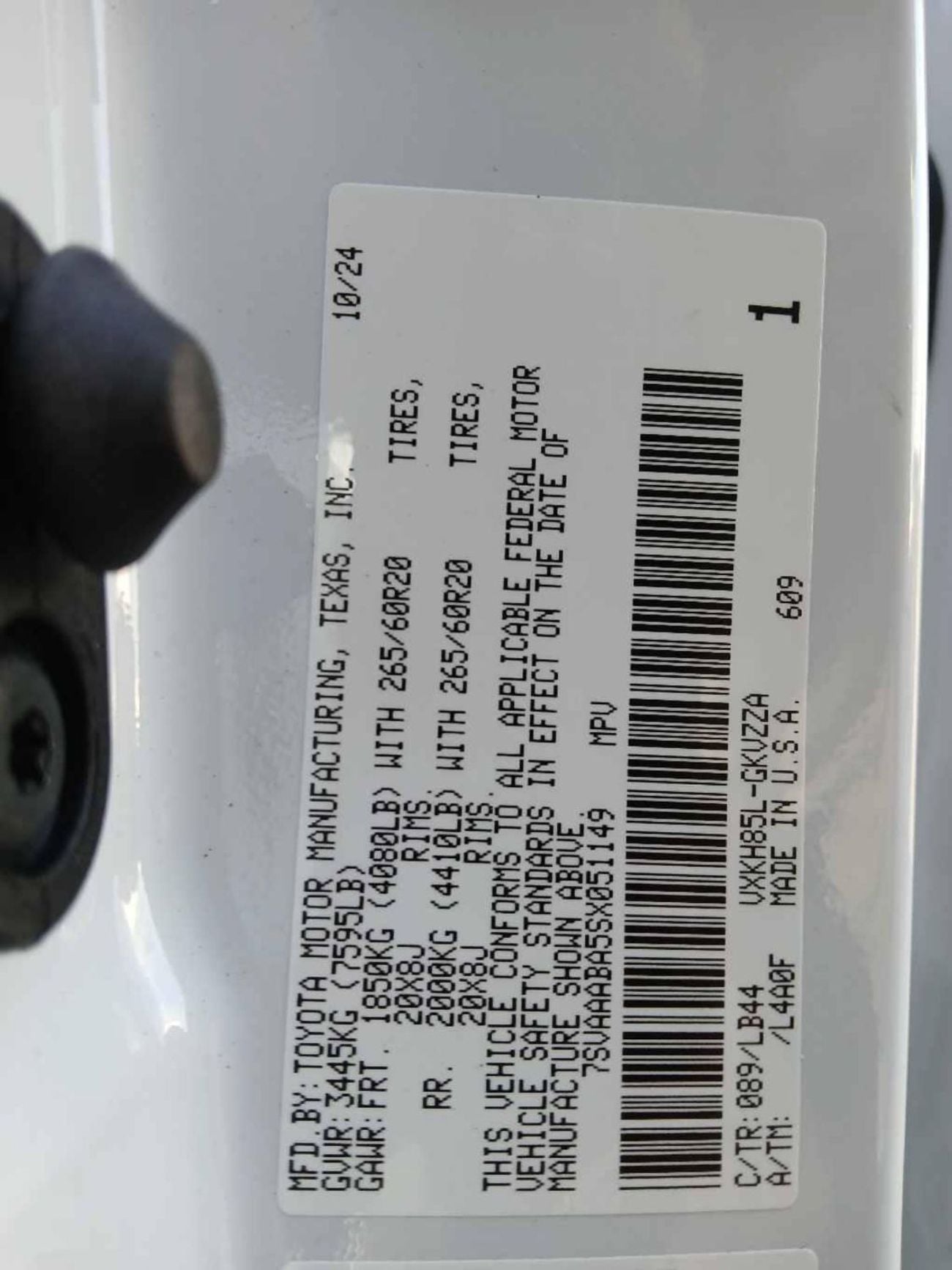 Toyota Sequoia HYBRID (NON GCC) 1794 EDITION