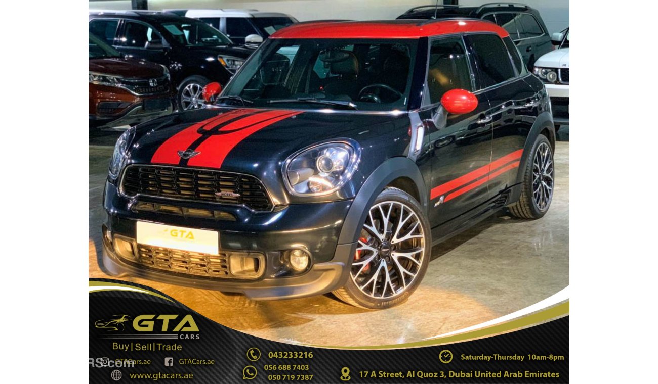 ميني جون كوبر كونتري مان 2014 Mini Countryman JCW, Service History, Warranty, GCC