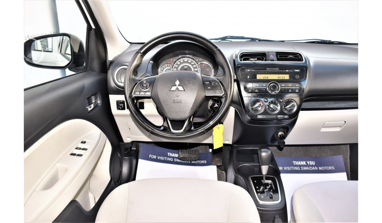 Mitsubishi Attrage AED 782 PM | 1.2L GLX GCC WARRANTY