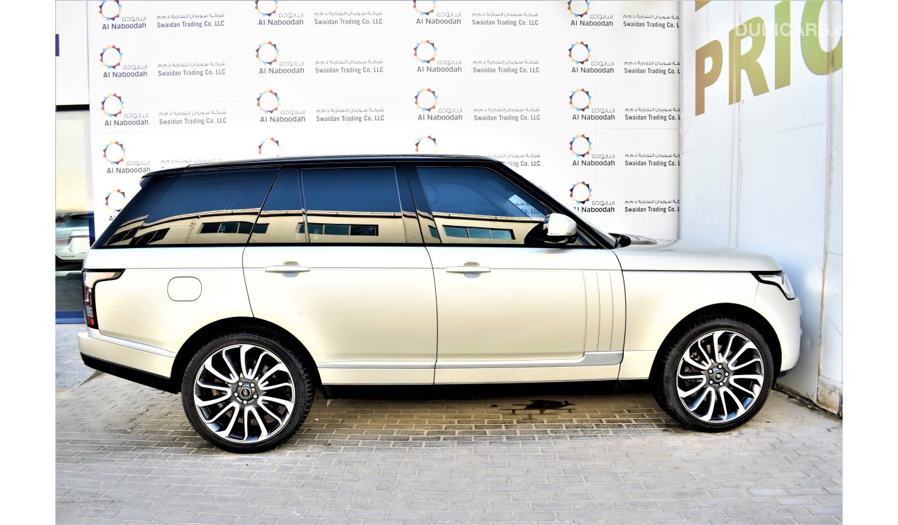 Land Rover Range Rover Vogue RANGE ROVER VOGUE 5.0L SE V8 4WD SUPER CHARGED 2013 GCC FULL SERVICE HISTORY FROM AL TAYER