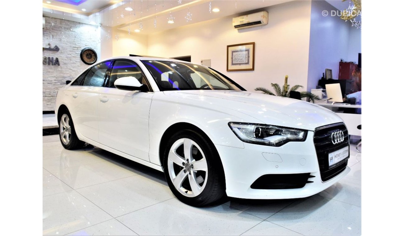 Audi A6 ORIGINAL PAINT ( صبغ وكاله ) AMAZING Audi A6 2015 Model!! in White Color! GCC Specs