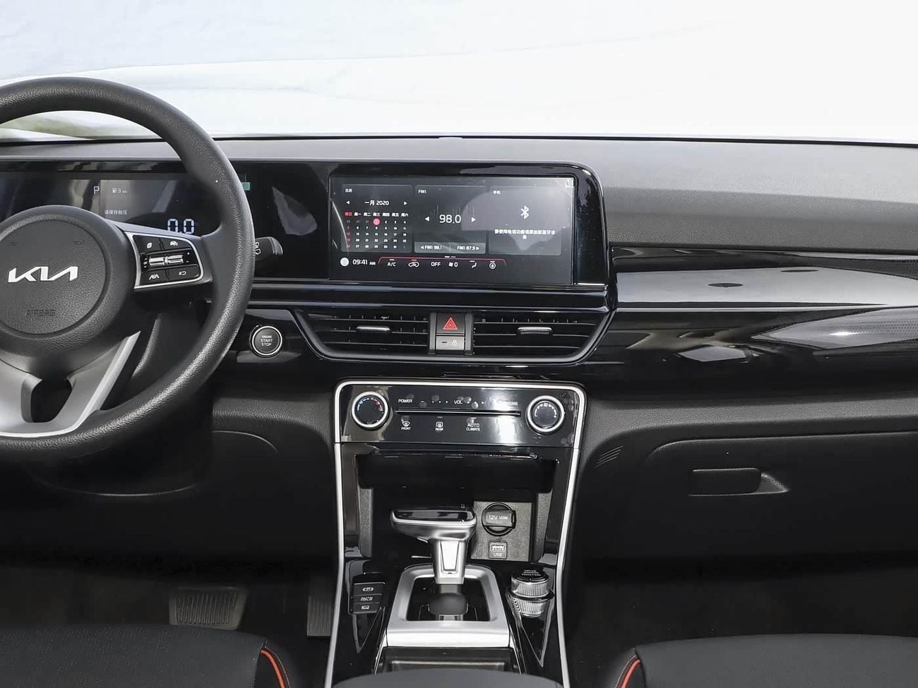 Kia Seltos Kia Seltos Premium 1.5L - White & Black Inside Black