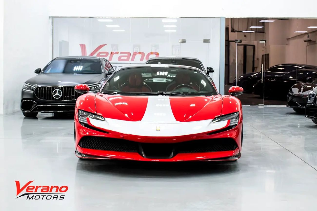 فيراري SF90 ستراديل SF90 Assetto Fiorano | Extended Carbon Spec | Al Tayer Service And Warranty | Full Spec
