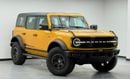 Ford Bronco Wildtrak 2.7L (5 Seater) 2022 Ford Bronco Wildtrak, 2028 Warranty + Service Pack, Full Ford Service 