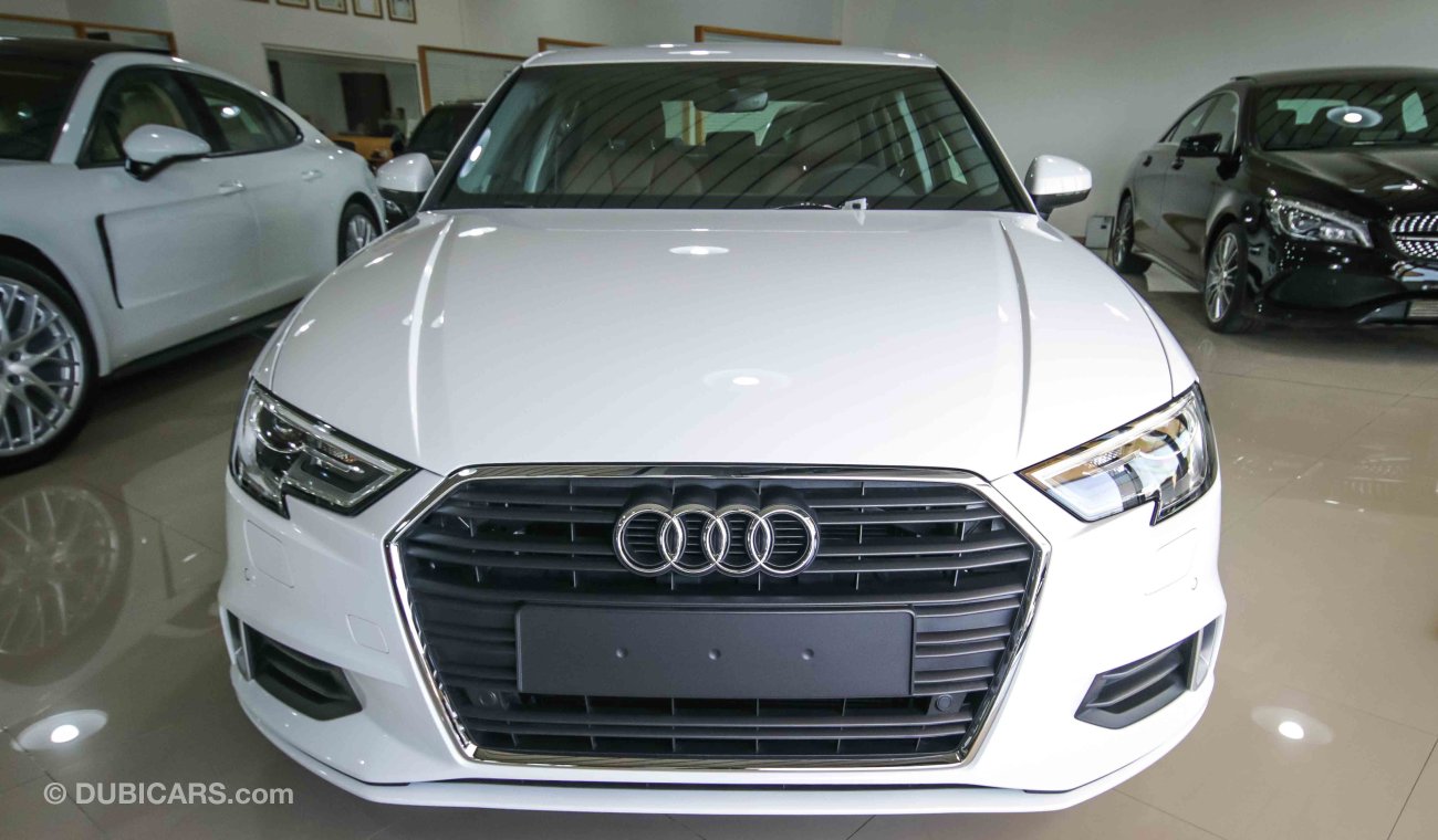 Audi A3 2018, GCC Specs with 3Yrs or 105K km Warranty and 45K km Free Service at Al Nabooda