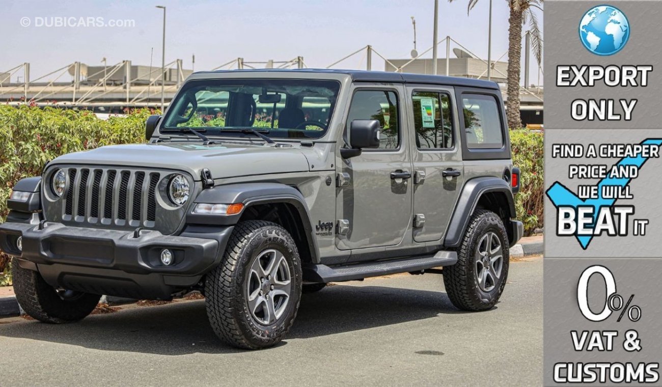 جيب رانجلر Unlimited Sport Plus V6 3.6L , 2023 GCC , 0Km , (ONLY FOR EXPORT)