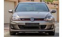 Volkswagen Golf GTI 2016 GCC under 2 Warranty with Zero Down-Payment.