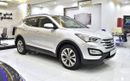Hyundai Santa Fe EXCELLENT DEAL for our Hyundai SantaFe 4WD V6 ( 2016 Model ) in Silver Color GCC Specs