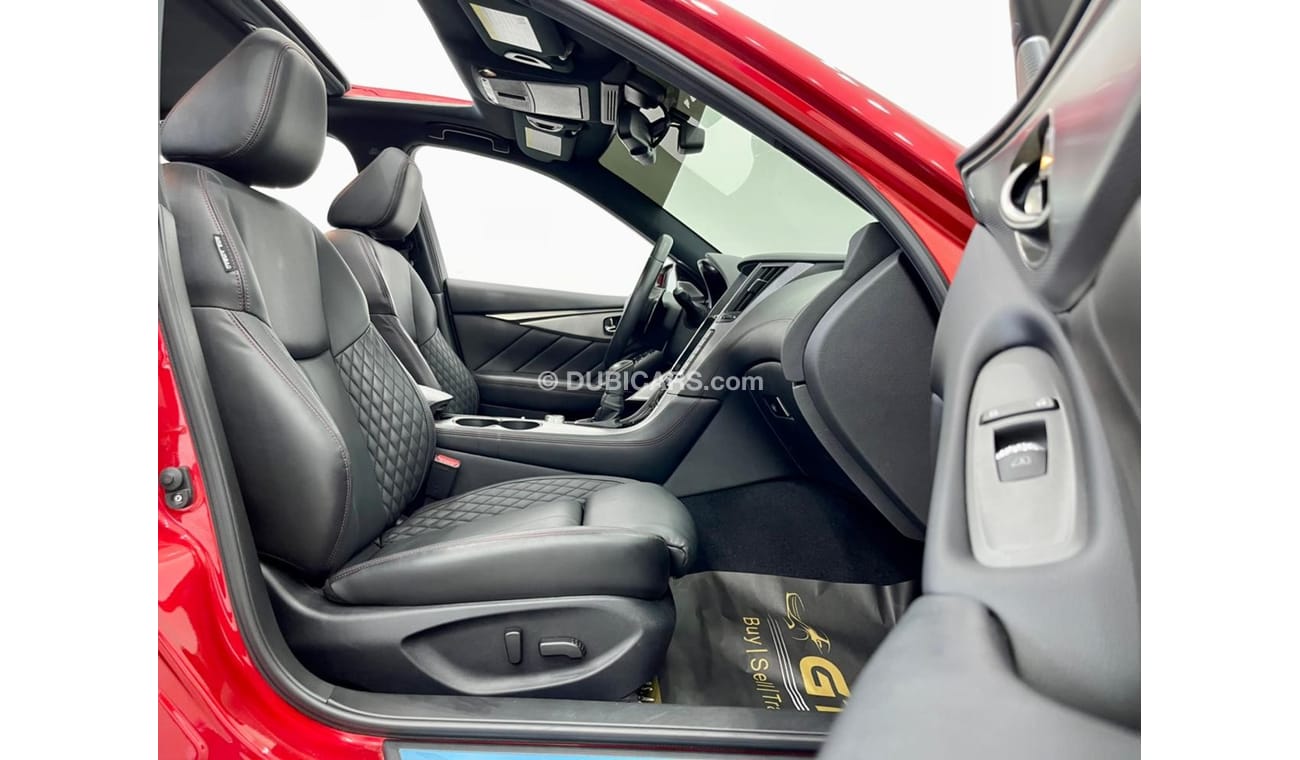 إنفينيتي Q50 ريد سبورت 400 2018 Infiniti Q50 S Red Sport, Full Rostomani History, Warranty, GCC