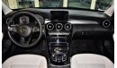 مرسيدس بنز C200 ORIGINAL PAINT! ( صبغ وكاله ) LOW MILEAGE 54,000 KM! Mercedes Benz C200 2015 Model!! in Black Color!